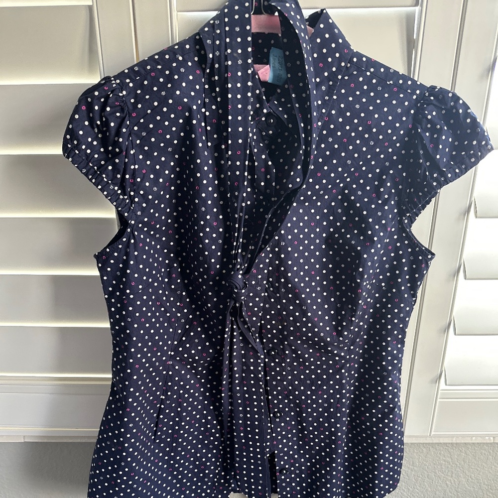 Lilly Pulitzer polka dot blouse